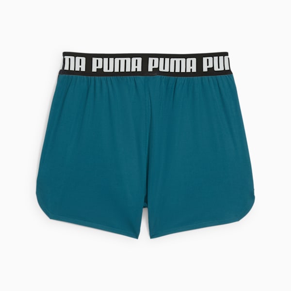 TRAIN ALL DAY Women's 3" Knit Training Shorts, Cold Green-PUMA Black, extralarge